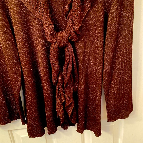 Sparkle Sweater with removable scarf collar - Picture 3 of 5